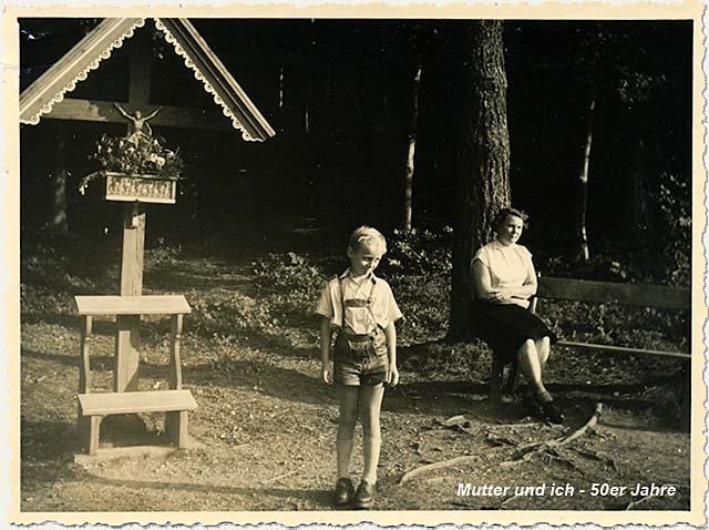 Mutter und ich in den 50ern